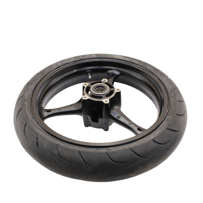 2007 2008 GSXR 1000 FRONT WHEEL RIM TIRE RUBBER BLACK STOCK 54111-41G10-019