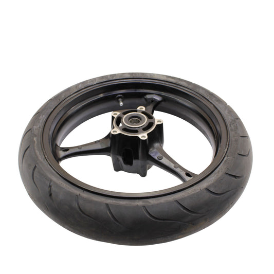 2007 2008 GSXR 1000 FRONT WHEEL RIM TIRE RUBBER BLACK STOCK 54111-41G10-019