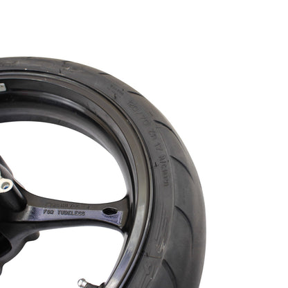 2007 2008 GSXR 1000 FRONT WHEEL RIM TIRE RUBBER BLACK STOCK 54111-41G10-019