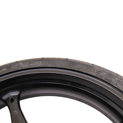 2007 2008 GSXR 1000 FRONT WHEEL RIM TIRE RUBBER BLACK STOCK 54111-41G10-019
