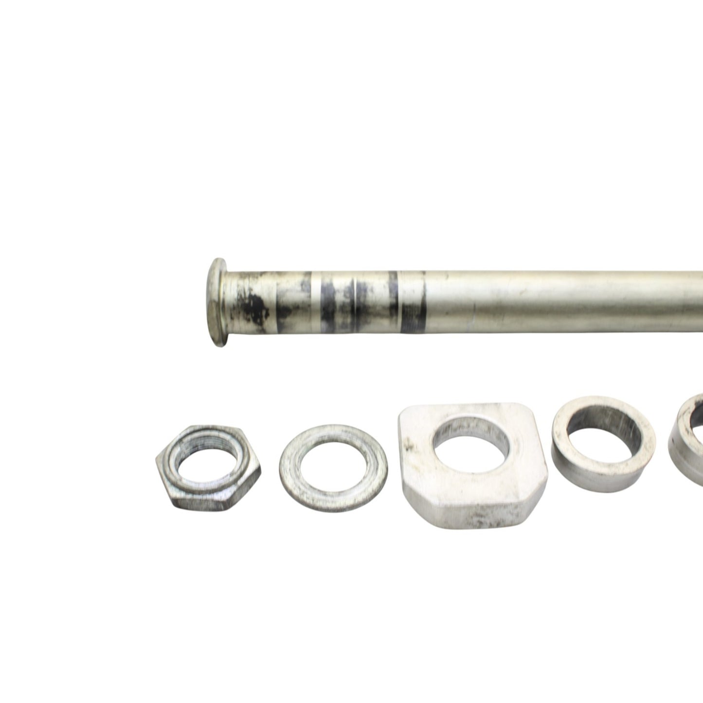 2007 2008 SUZUKI GSXR 1000 REAR AXLE WHEEL BACK RIM PIVOT BOLT SPACERS SILVER