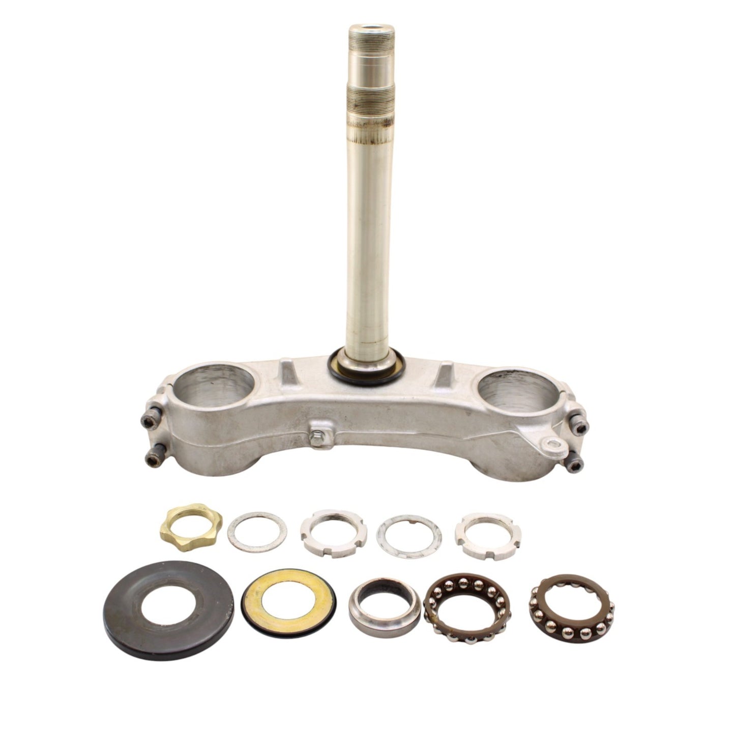 2007 2008 SUZUKI GSXR 1000 TRIPLE TREE STEM FORKS BEARINGS STRAIGHT LOWER SILVER