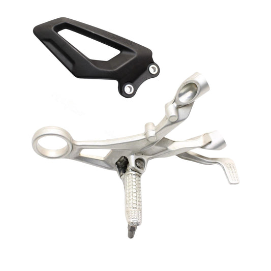 2020 - 2023 BMW S1000RR RIGHT REARSET DRIVER FOOT PEG REST STOP REAR SET SILVER