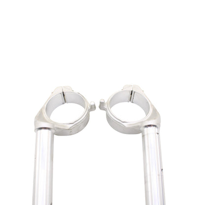 2015 - 2019 BMW S1000 CLIP ON HANDLE BAR RIGHT LEFT SET SILVER STRAIGHT PAIR OEM