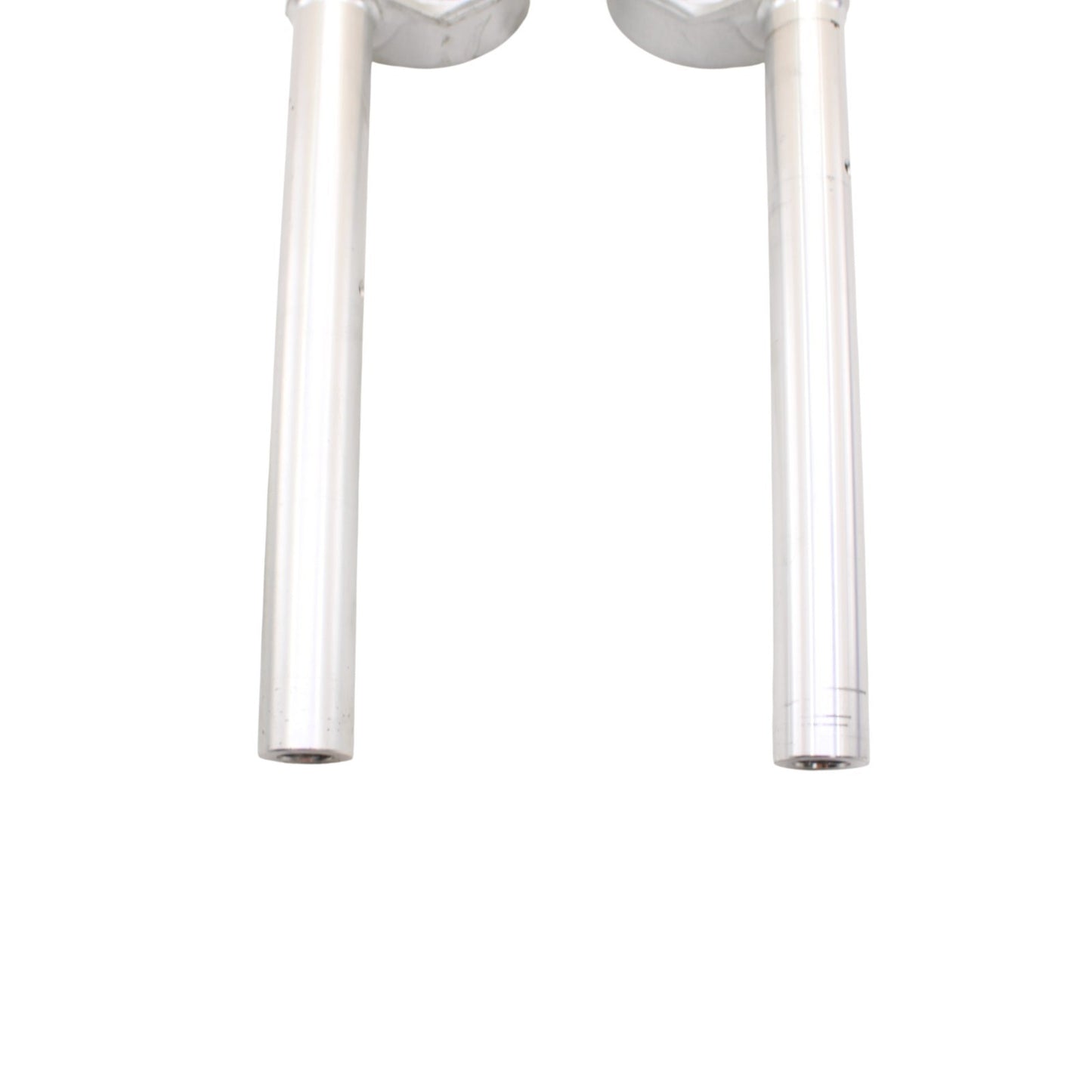 2015 - 2019 BMW S1000 CLIP ON HANDLE BAR RIGHT LEFT SET SILVER STRAIGHT PAIR OEM