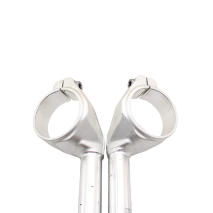 2015 - 2019 BMW S1000 CLIP ON HANDLE BAR RIGHT LEFT SET SILVER STRAIGHT PAIR OEM