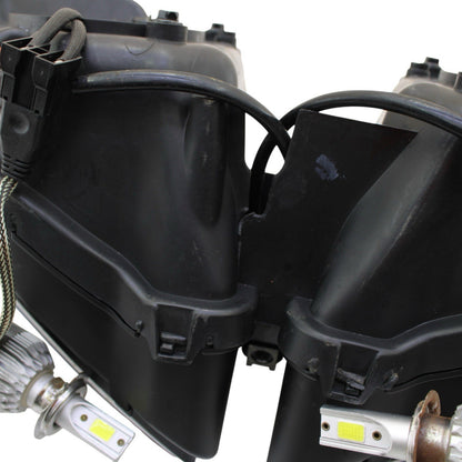 2012 - 2016 HONDA CBR1000RR HEADLIGHT HEAD LIGHT BLACK GOOD TABS LED BULBS