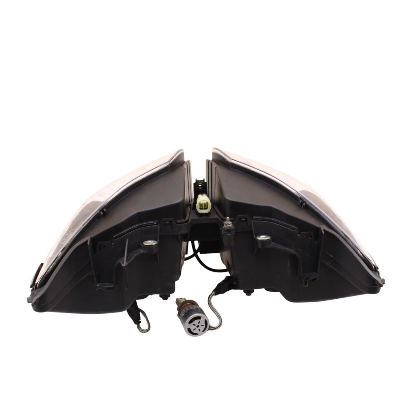 2012 - 2016 HONDA CBR1000RR HEADLIGHT HEAD LIGHT BLACK GOOD TABS LED BULBS