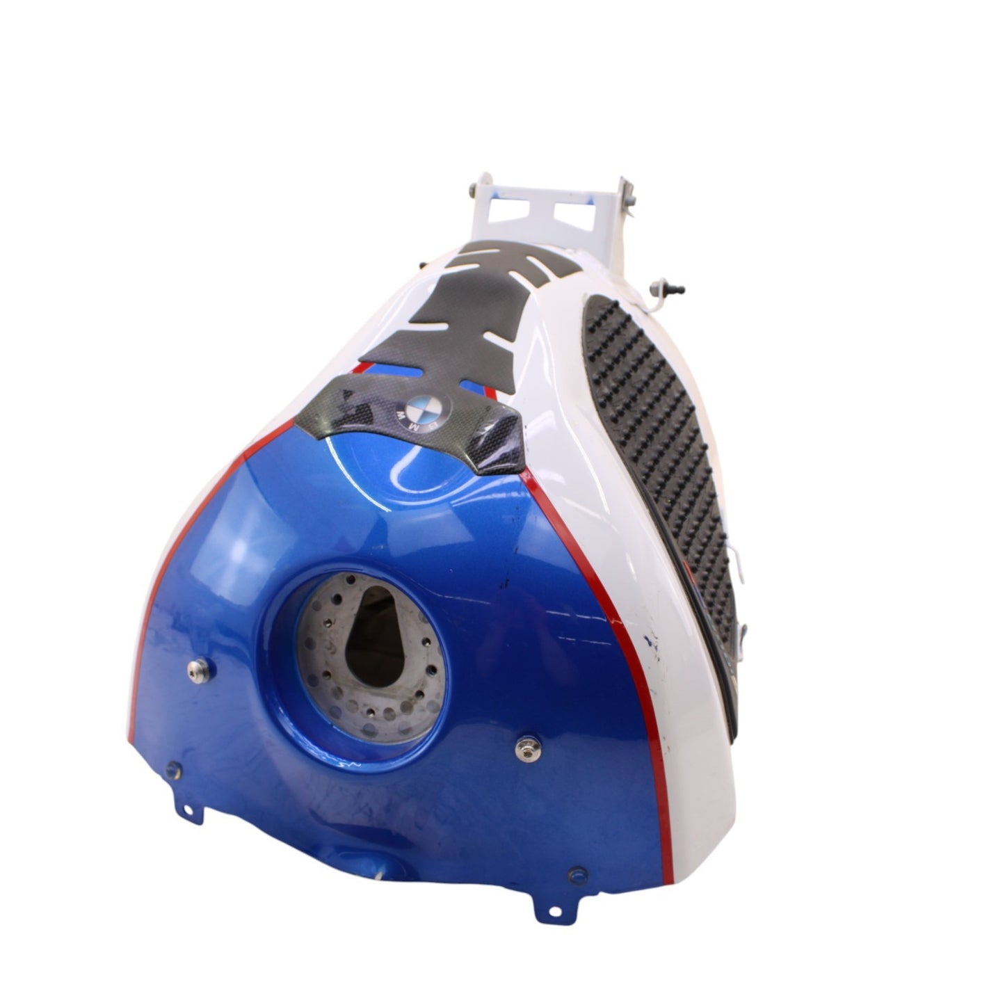 2015 - 2019 BMW S1000RR FUEL TANK GAS PETROL RESERVOIR WHITE BLUE RED *DAMAGED*