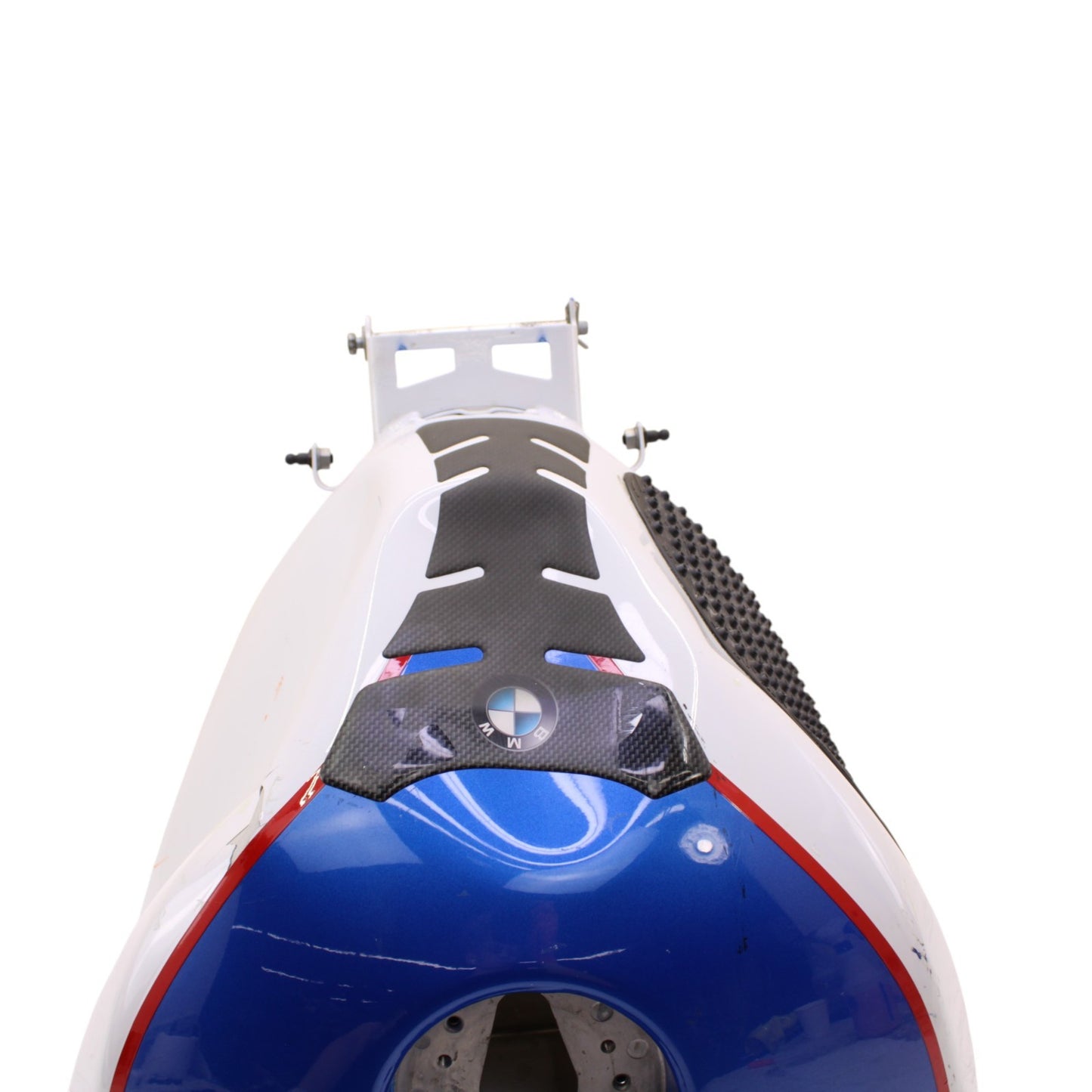 2015 - 2019 BMW S1000RR FUEL TANK GAS PETROL RESERVOIR WHITE BLUE RED *DAMAGED*