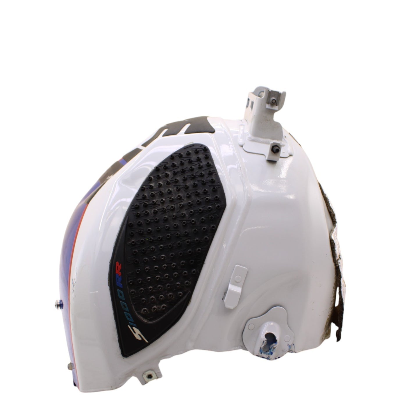2015 - 2019 BMW S1000RR FUEL TANK GAS PETROL RESERVOIR WHITE BLUE RED *DAMAGED*