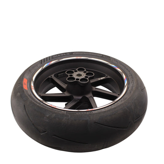 2015 - 2019 BMW S1000 HP FORGED REAR WHEEL BACK RIM TIRE BLACK OEM STOCK