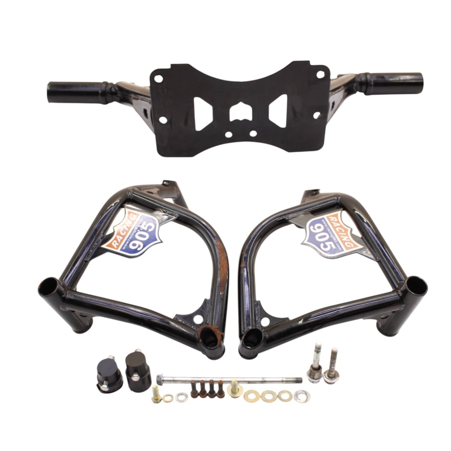 2007 2008 SUZUKI GSXR 1000 STUNT CAGE REAR SUB GUARD SHEILD BOLTS BLACK