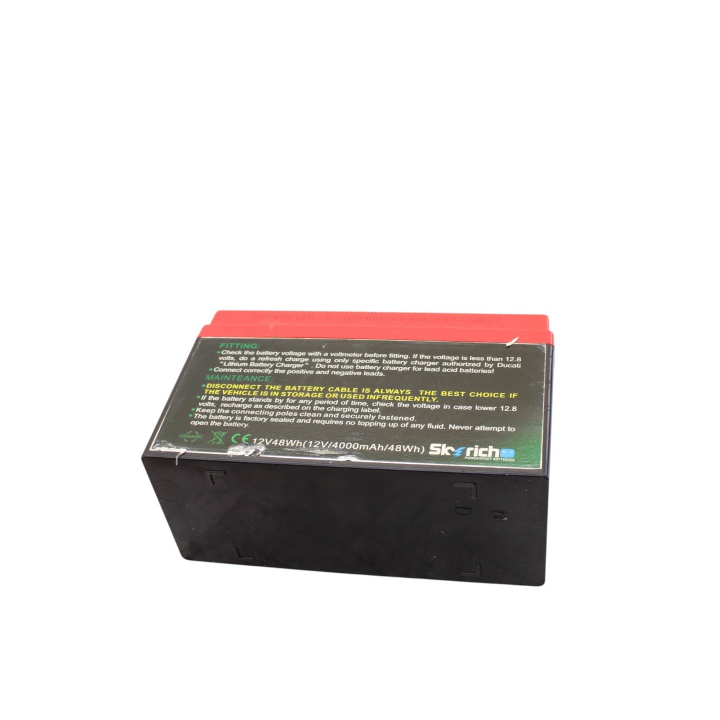 2020 - 2024 DUCATI PANIGALE V4 V4S SKYRICH LITHIUM ION BATTERY 12V 48Wh