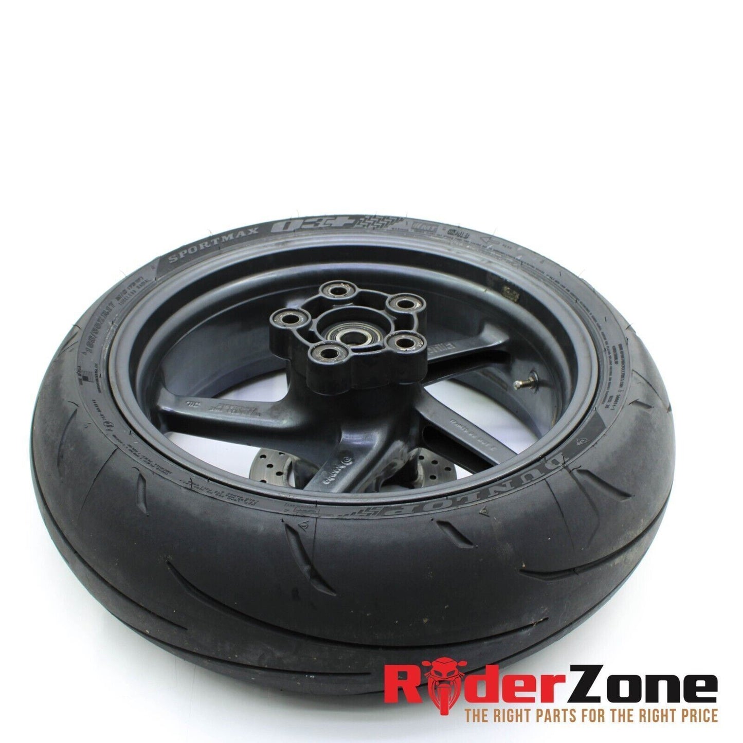 2001 - 2003 APRILIA RSV MILLE R REAR WHEEL RIM DUNLOP TIRE BRAKE ROTOR STOCK