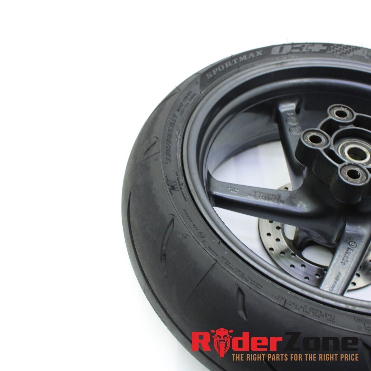 2001 - 2003 APRILIA RSV MILLE R REAR WHEEL RIM DUNLOP TIRE BRAKE ROTOR STOCK