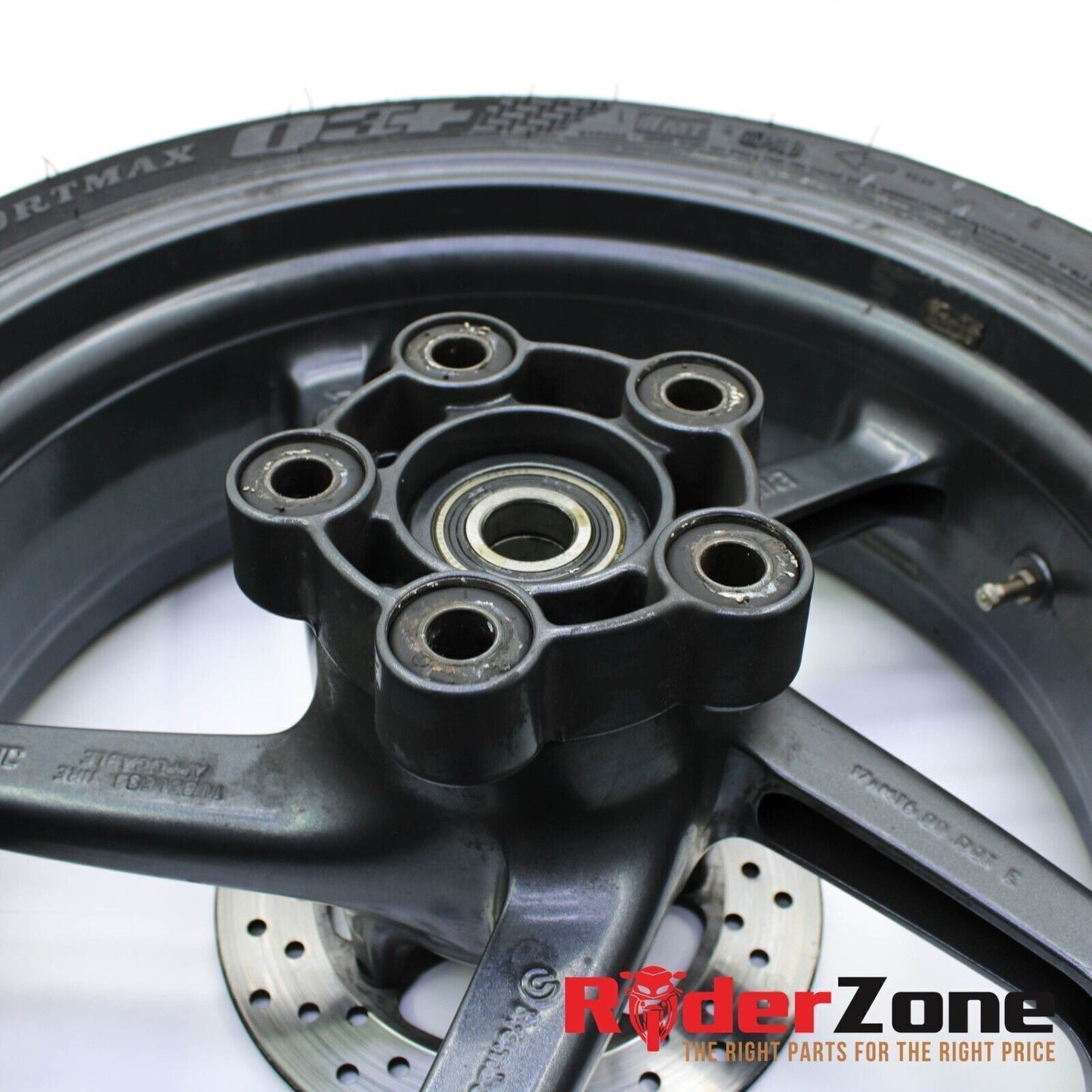 2001 - 2003 APRILIA RSV MILLE R REAR WHEEL RIM DUNLOP TIRE BRAKE ROTOR STOCK