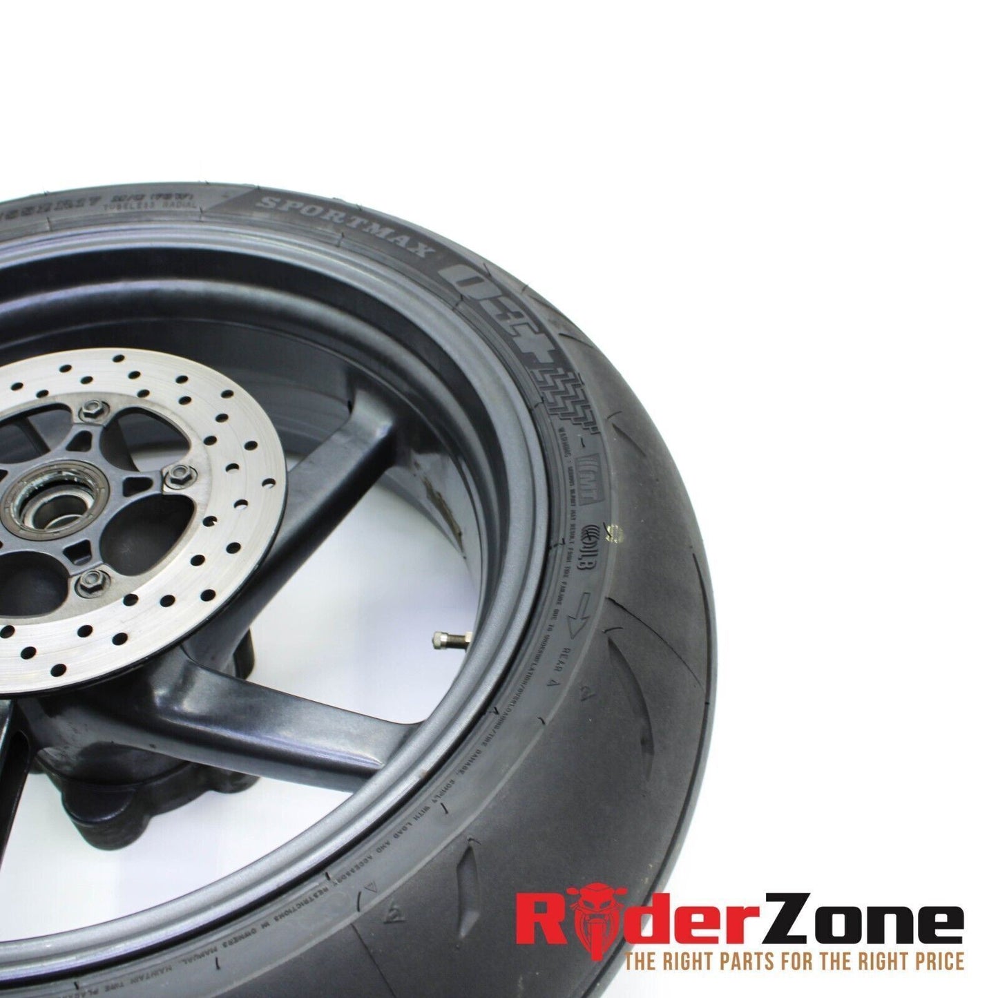 2001 - 2003 APRILIA RSV MILLE R REAR WHEEL RIM DUNLOP TIRE BRAKE ROTOR STOCK