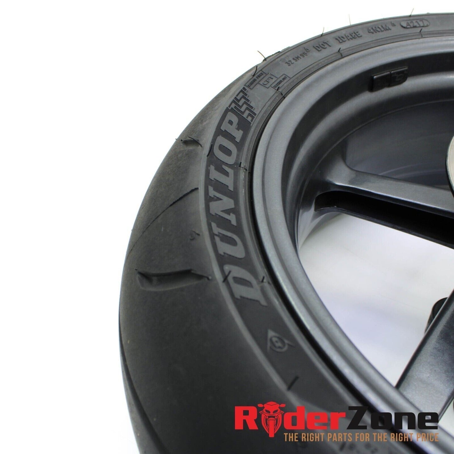 2001 - 2003 APRILIA RSV MILLE R REAR WHEEL RIM DUNLOP TIRE BRAKE ROTOR STOCK