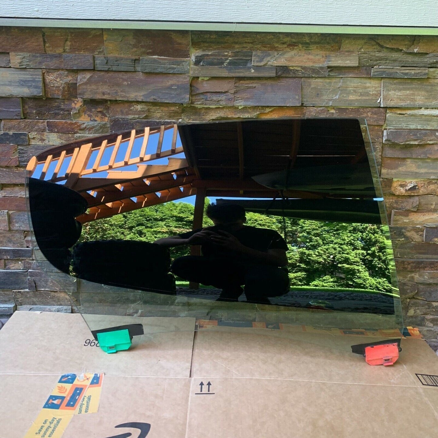 2003 - 2012 MASERATI QUATTROPORTE WINDOW GLASS REAR RIGHT DOOR TINTED M139