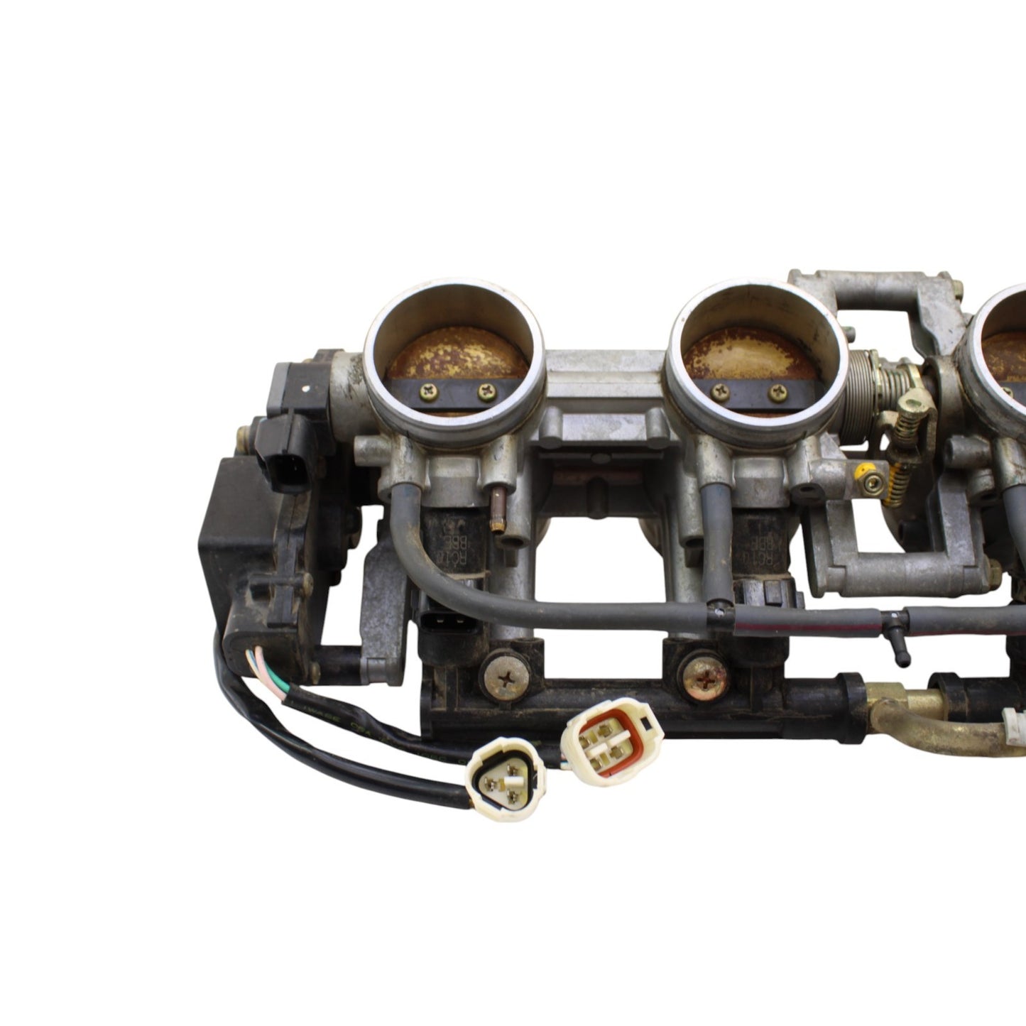 2003 2004 SUZUKI GSXR 1000 THROTTLE BODIES MAIN FUEL INJECTORS STOCK OEM