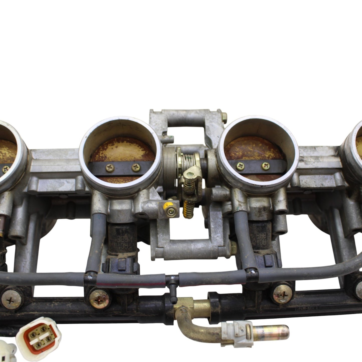 2003 2004 SUZUKI GSXR 1000 THROTTLE BODIES MAIN FUEL INJECTORS STOCK OEM