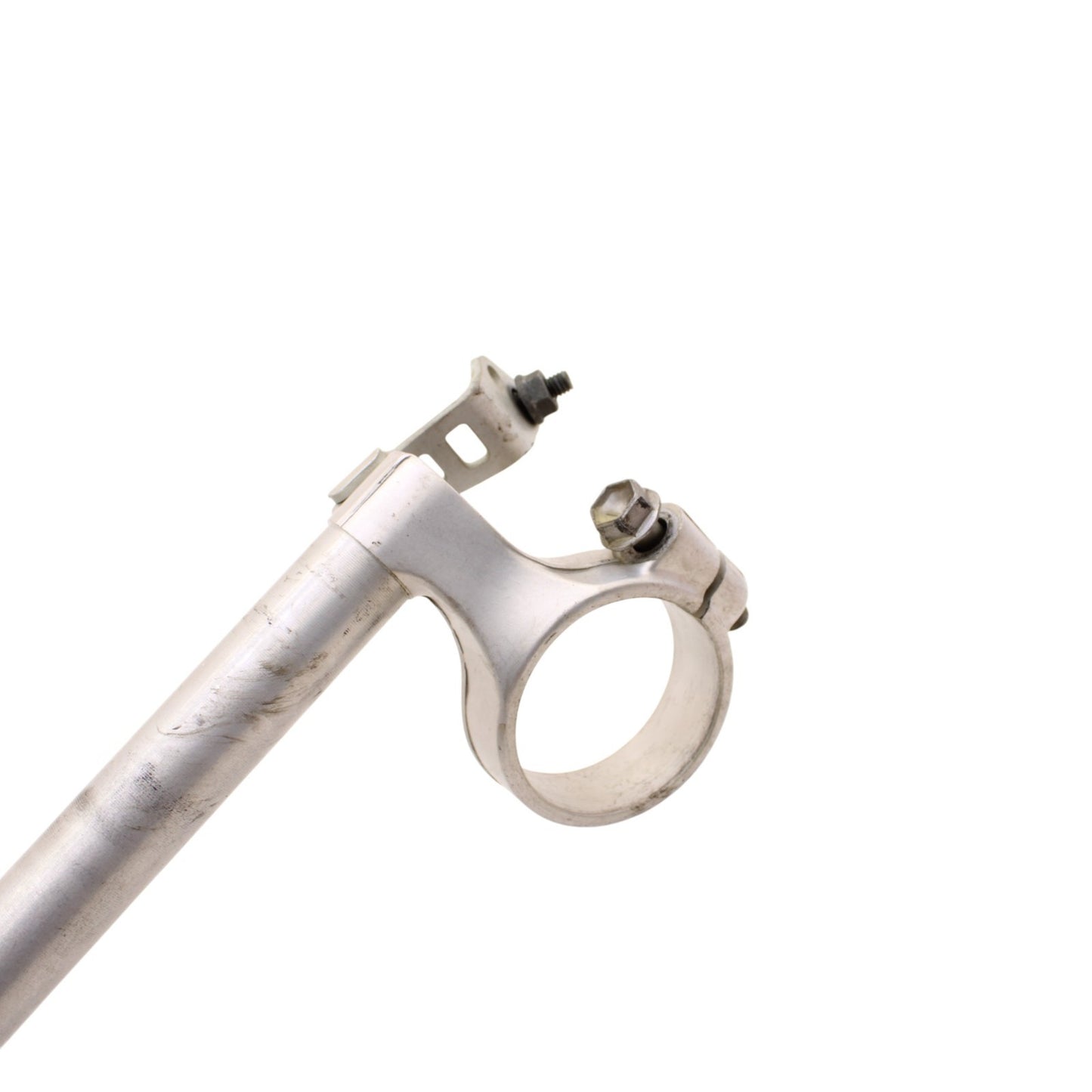 2003 2004 SUZUKI GSXR 1000 CLIP ON HANDLE BAR LEFT RIGHT SET SILVER STRAIGHT