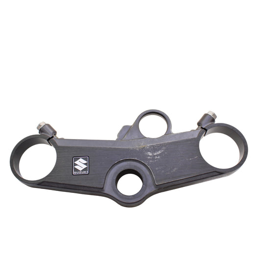 2003 2004 SUZUKI GSXR 1000 UPPER TRIPLE TREE CLAMP FRONT FORKS BLACK STOCK