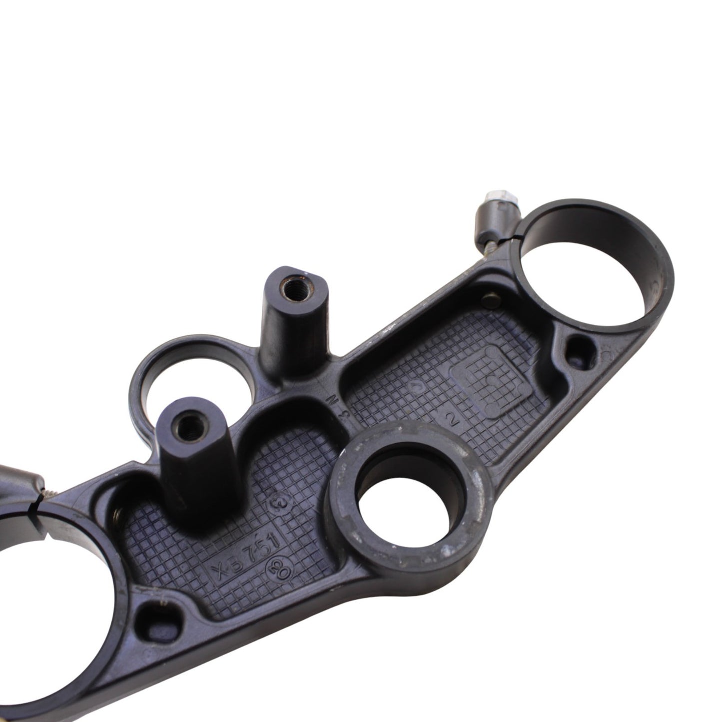 2003 2004 SUZUKI GSXR 1000 UPPER TRIPLE TREE CLAMP FRONT FORKS BLACK STOCK