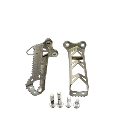 2009 - 2024 YAMAHA YFZ450R FOOT RESTS PEGS FOOTRESTS LEFT RIGHT SILVER OEM