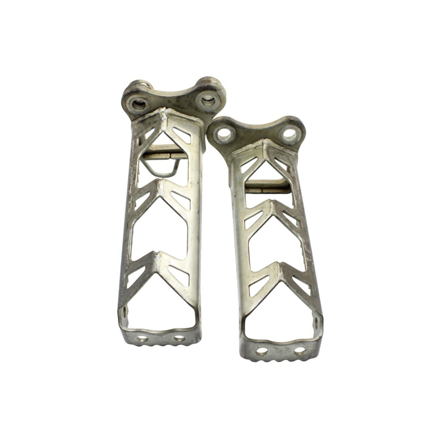 2009 - 2024 YAMAHA YFZ450R FOOT RESTS PEGS FOOTRESTS LEFT RIGHT SILVER OEM