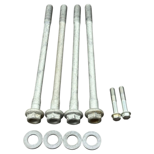 2009 - 2024 YAMAHA YFZ450R CYLINDER HEAD BOLTS STUDS WASHERS SILVER STRAIGHT OEM