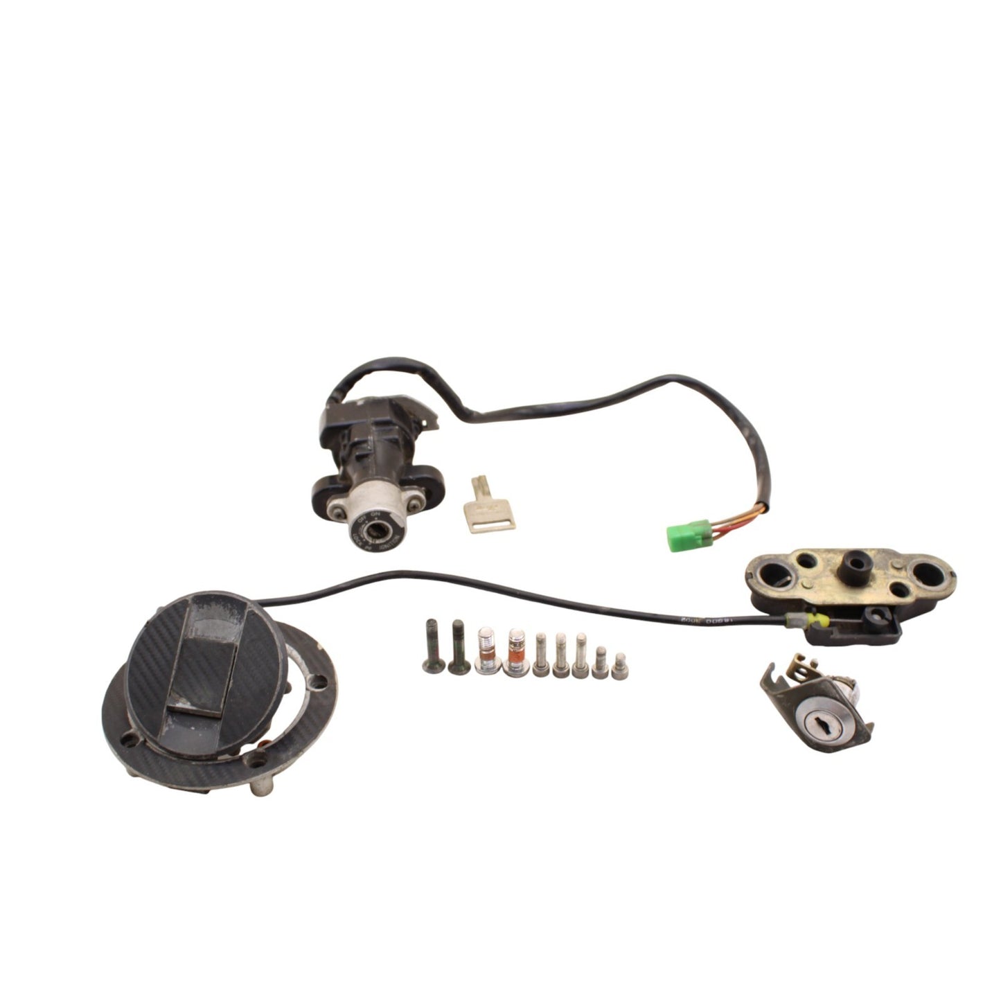 2003 2004 SUZUKI GSXR 1000 LOCKSET IGNITION SWITCH GAS CAP SEAT LOCK BOLTS