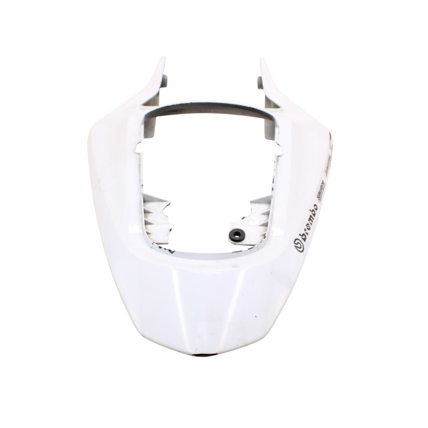 2003 2004 SUZUKI GSXR 1000 REAR BACK TAIL FAIRING COWL SHROUD WHITE PLASTIC