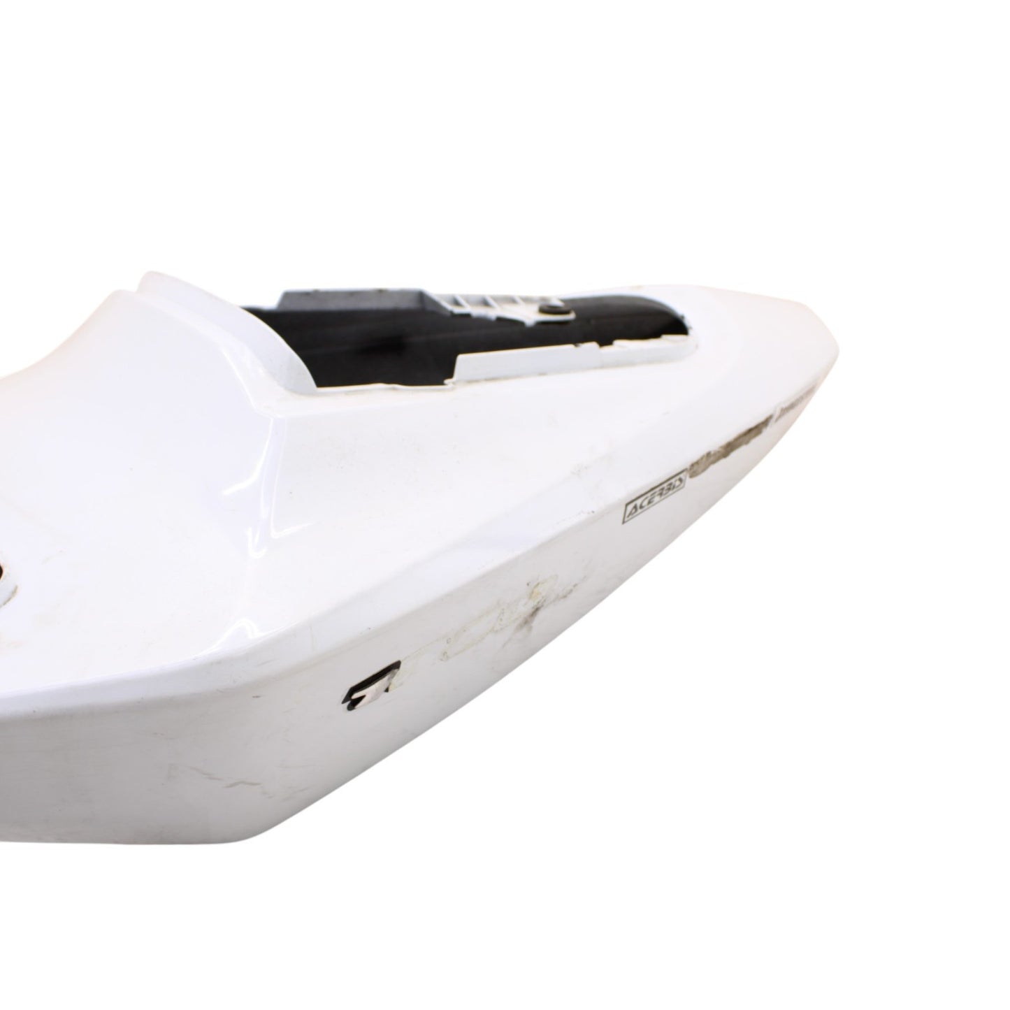 2003 2004 SUZUKI GSXR 1000 REAR BACK TAIL FAIRING COWL SHROUD WHITE PLASTIC