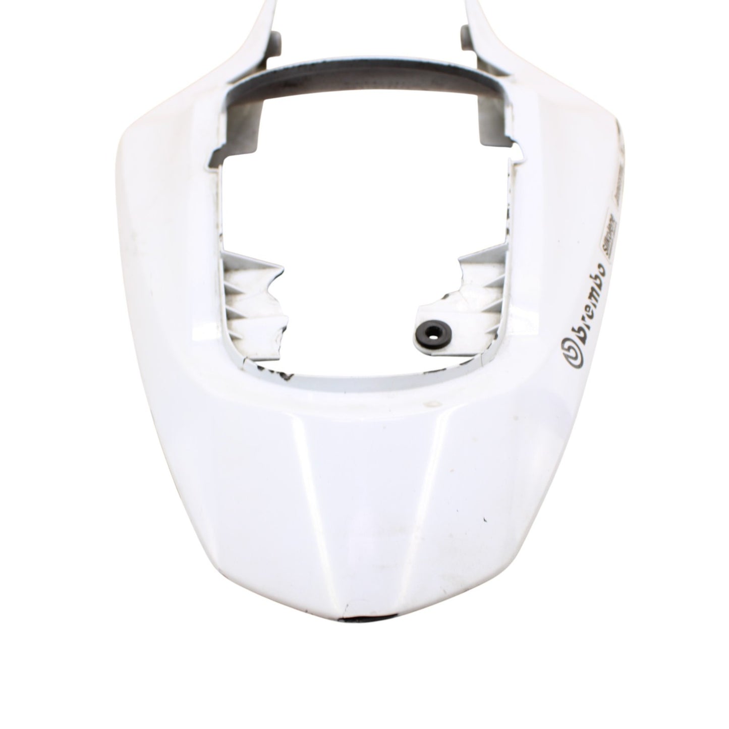 2003 2004 SUZUKI GSXR 1000 REAR BACK TAIL FAIRING COWL SHROUD WHITE PLASTIC