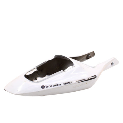 2003 2004 SUZUKI GSXR 1000 REAR BACK TAIL FAIRING COWL SHROUD WHITE PLASTIC