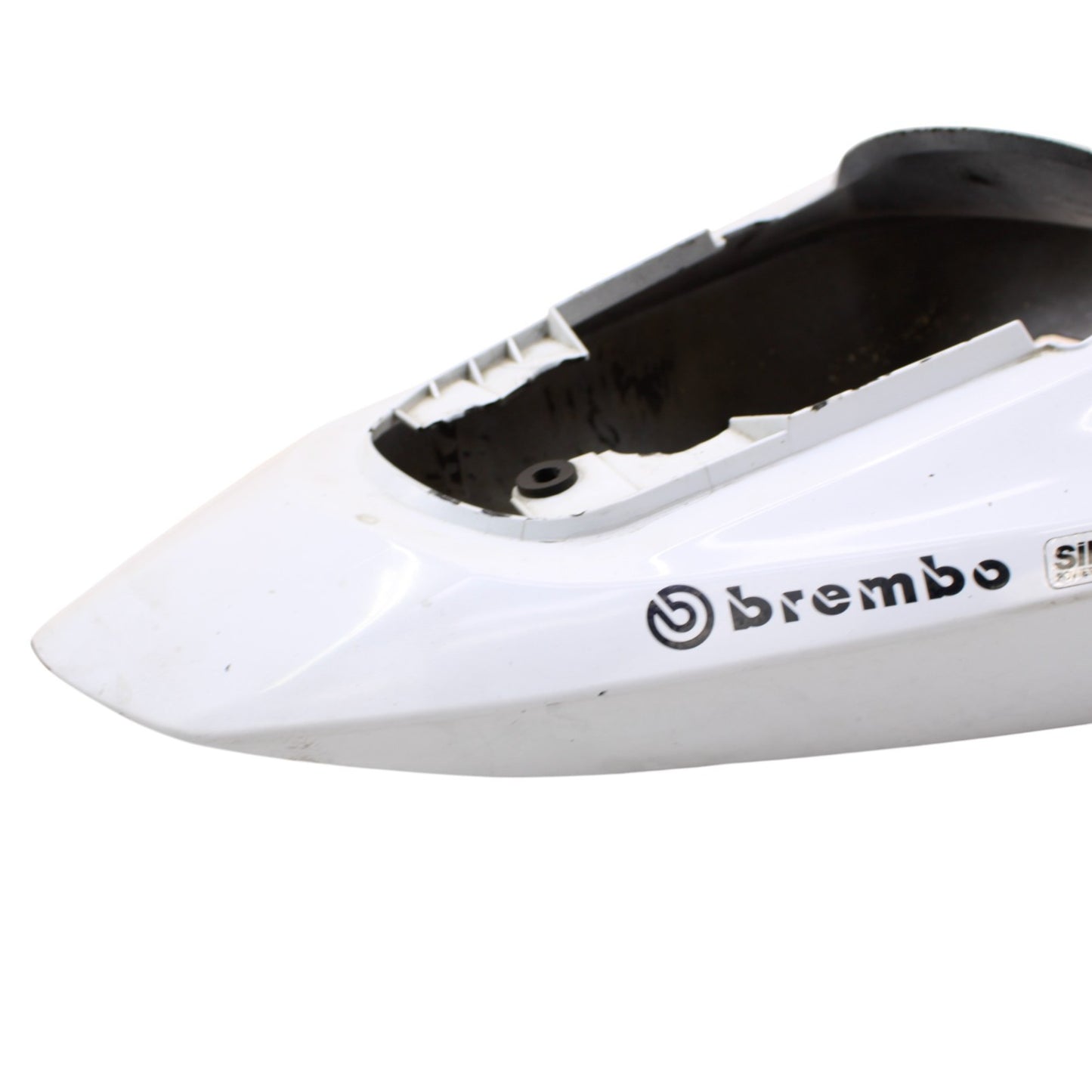 2003 2004 SUZUKI GSXR 1000 REAR BACK TAIL FAIRING COWL SHROUD WHITE PLASTIC