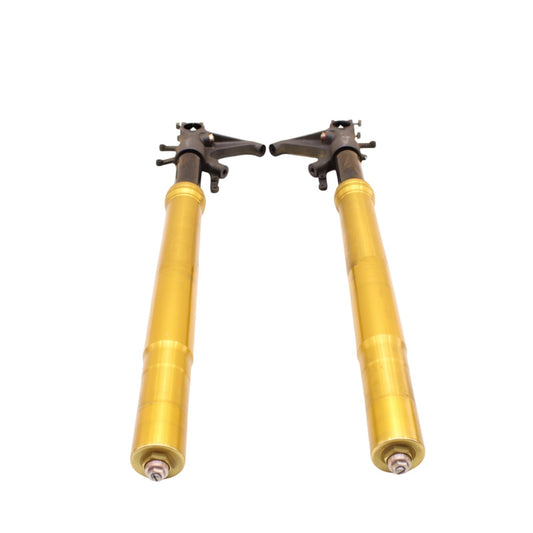 2003 2004 SUZUKI GSXR 1000 FRONT FORKS SHOCK SUSPENSION SET PAIR YELLOW STRAIGHT