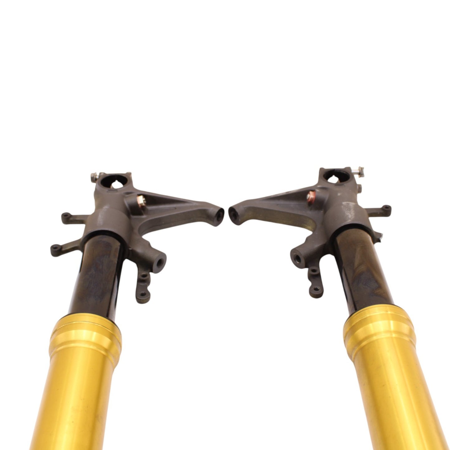 2003 2004 SUZUKI GSXR 1000 FRONT FORKS SHOCK SUSPENSION SET PAIR YELLOW STRAIGHT