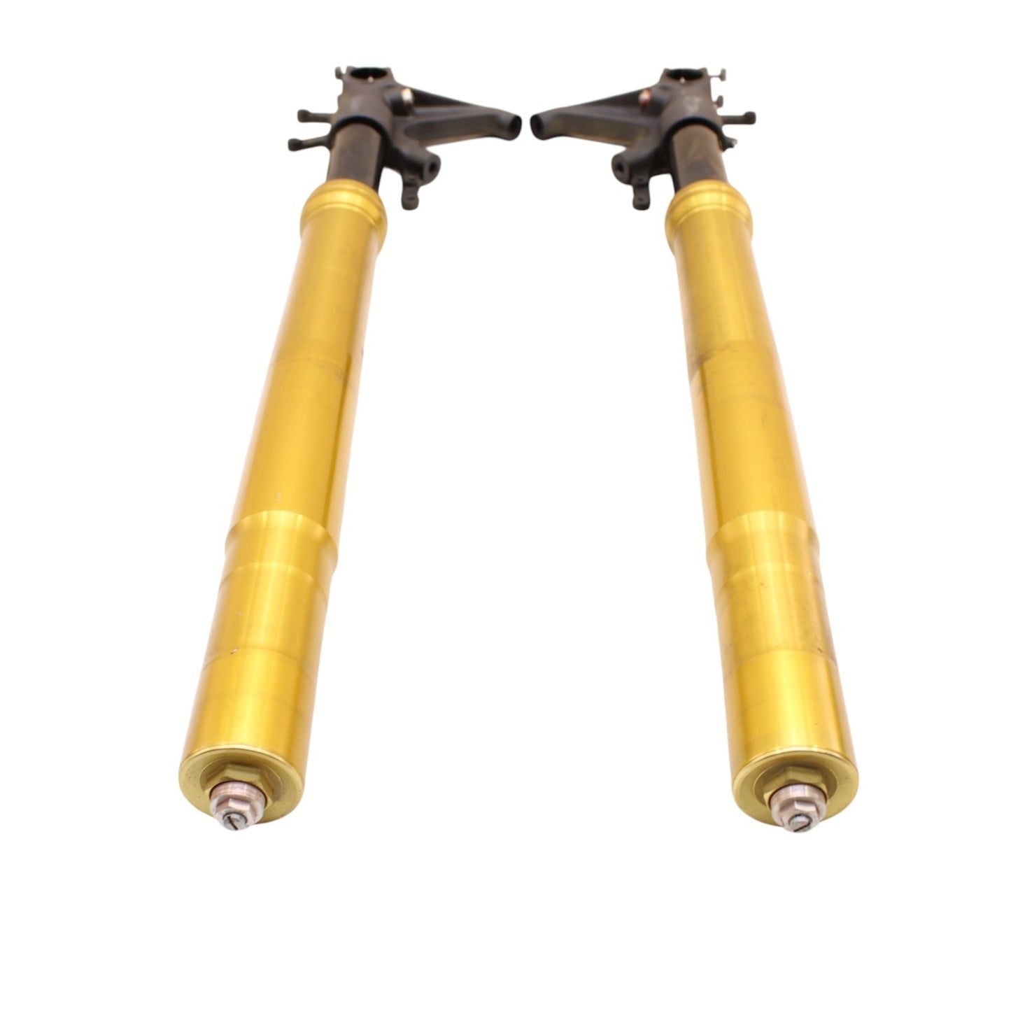 2003 2004 SUZUKI GSXR 1000 FRONT FORKS SHOCK SUSPENSION SET PAIR YELLOW STRAIGHT