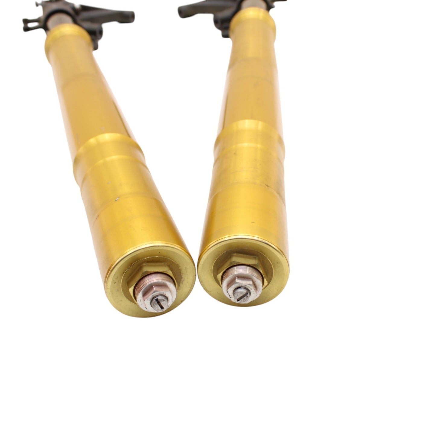 2003 2004 SUZUKI GSXR 1000 FRONT FORKS SHOCK SUSPENSION SET PAIR YELLOW STRAIGHT