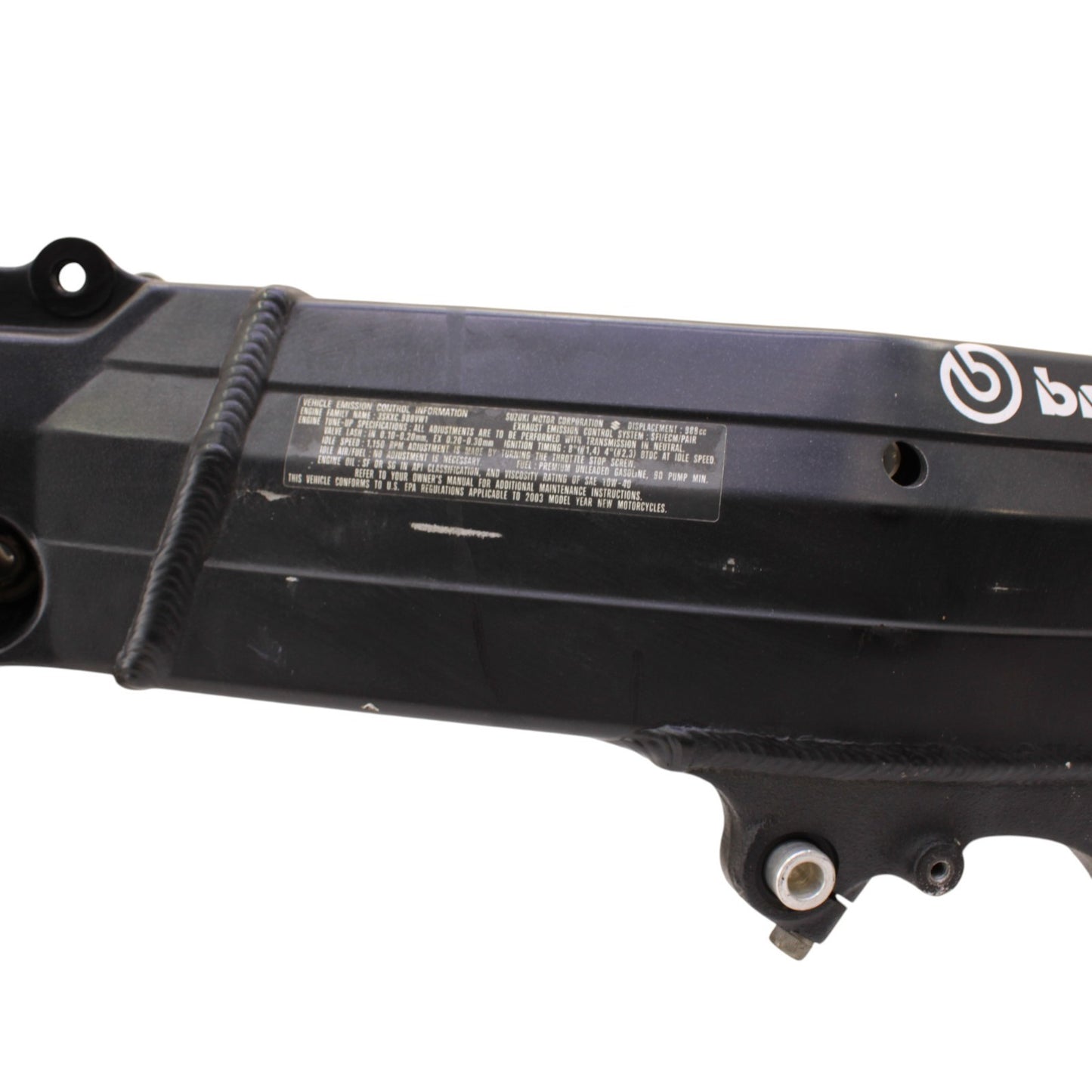 2003 2004 SUZUKI GSXR 1000 MAIN FRAME CHASSIS BLACK STOCK OEM