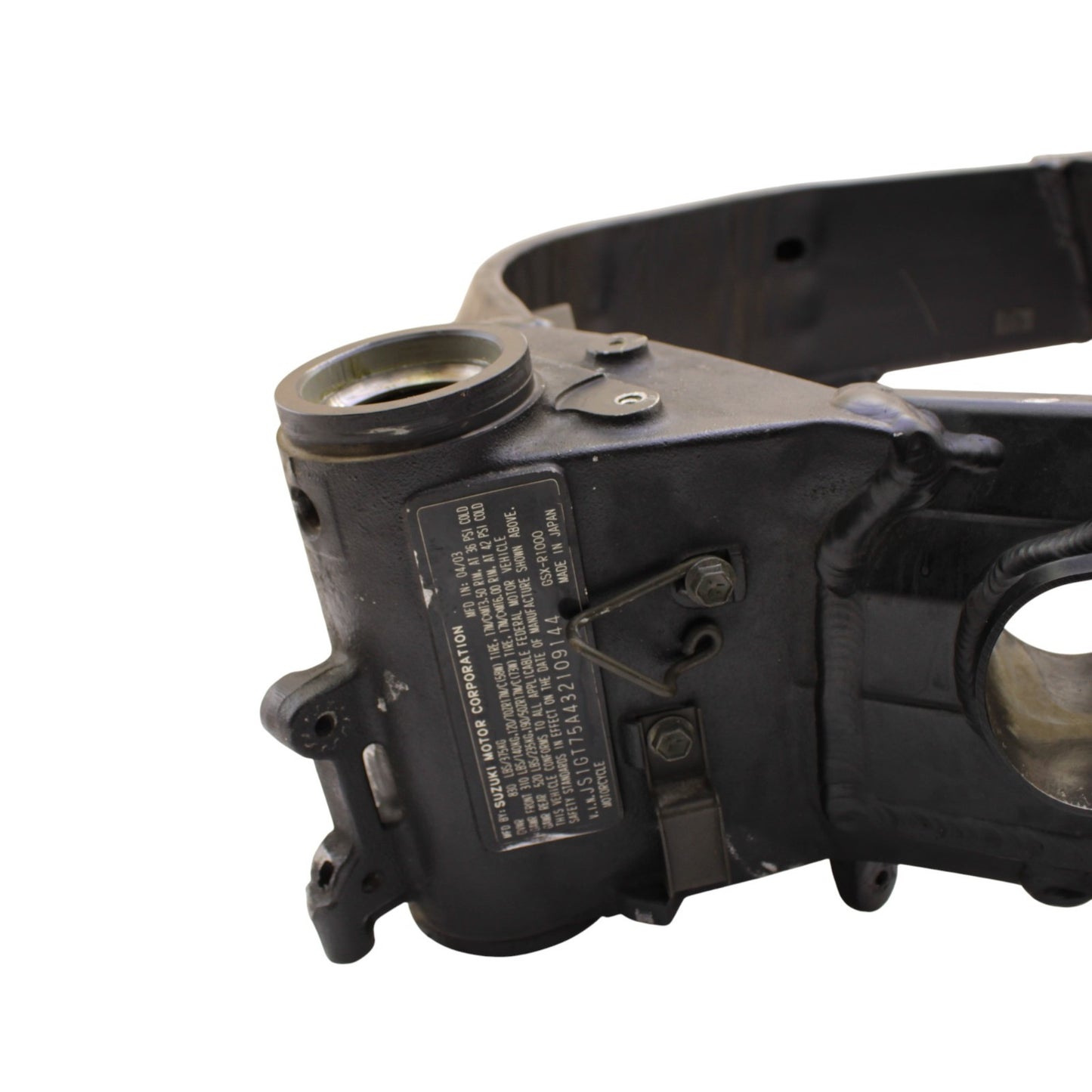 2003 2004 SUZUKI GSXR 1000 MAIN FRAME CHASSIS BLACK STOCK OEM