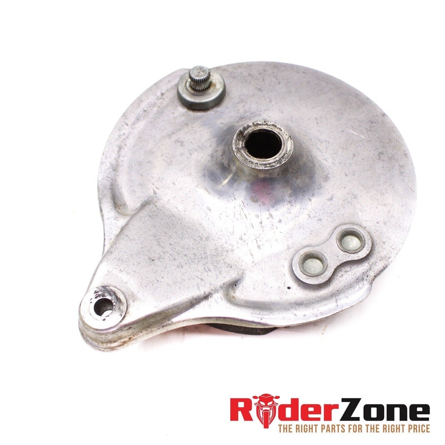 1973 1974 HONDA CB550 REAR BRAKE DRUM PLATE BRAKING UNIT SILVER STOCK