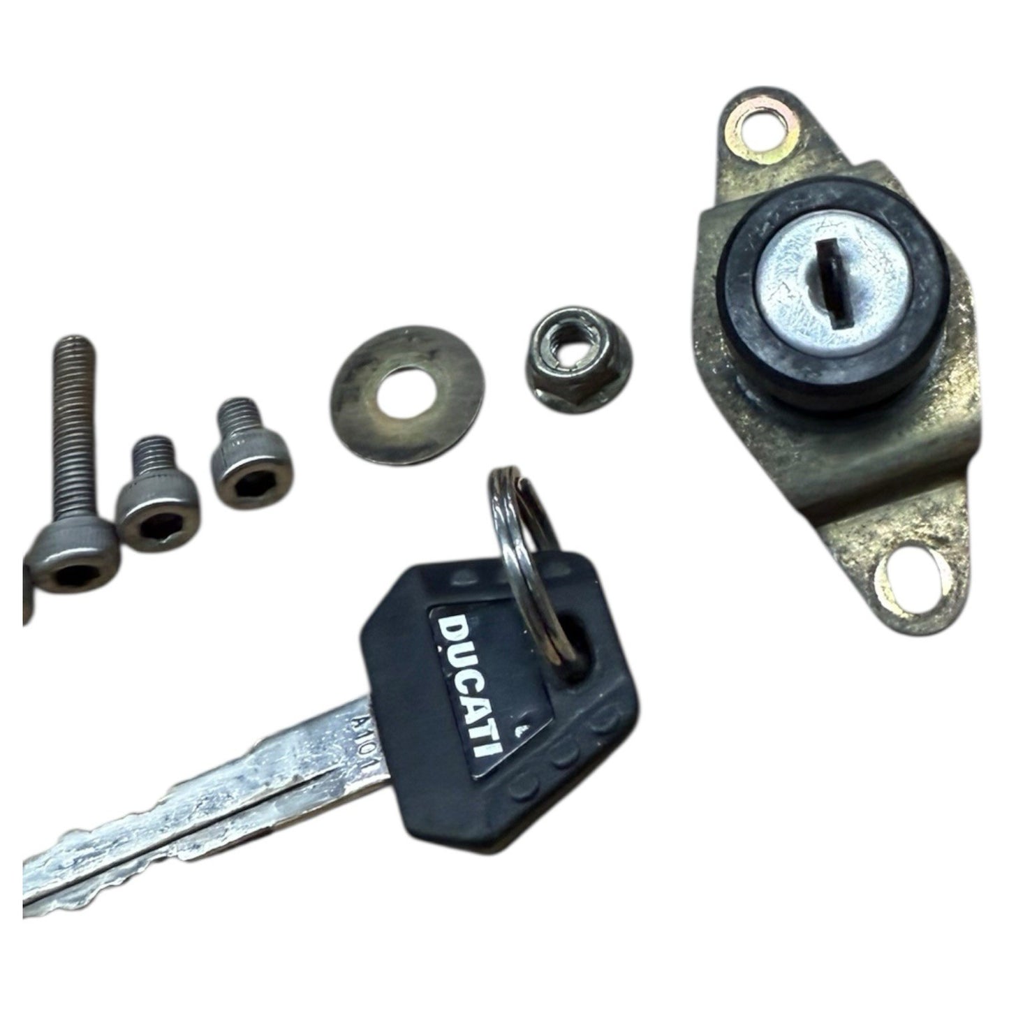 2001 DUCATI MONSTER 750 IGNITION SET LOCK KEY GAS CAP SEAT LOCK KEY STOCK