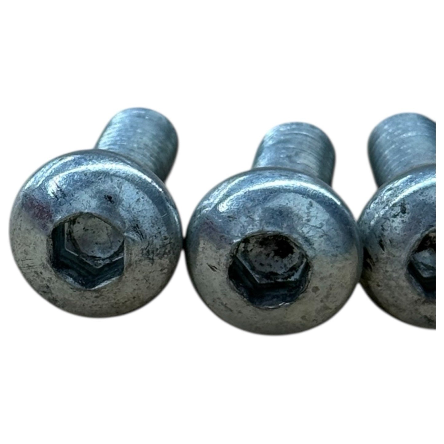 2006 2007 SUZUKI GSXR1000 PASSENGER PEG  BOLTS SET REAR FOOT SILVER STOCK