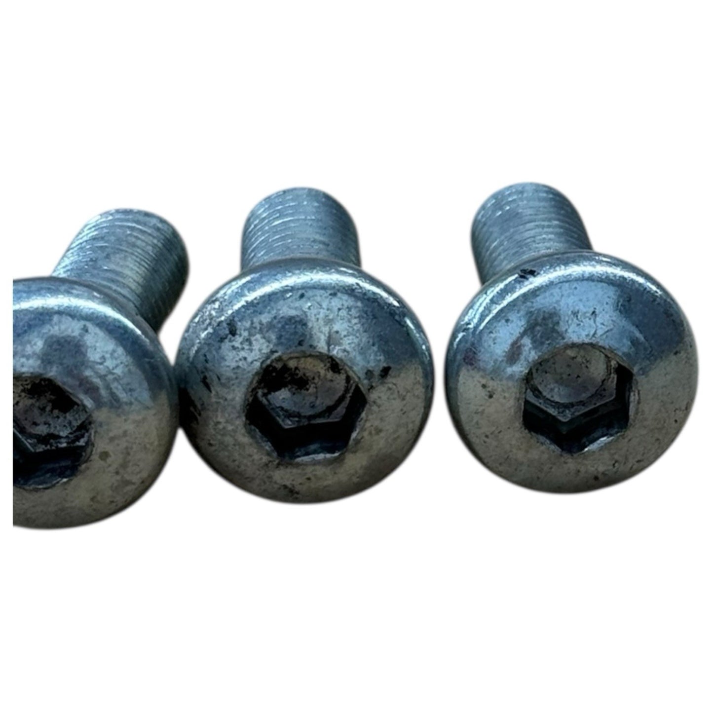 2006 2007 SUZUKI GSXR1000 PASSENGER PEG  BOLTS SET REAR FOOT SILVER STOCK