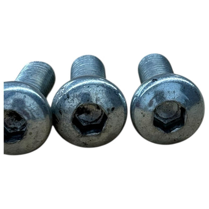2006 2007 SUZUKI GSXR1000 PASSENGER PEG  BOLTS SET REAR FOOT SILVER STOCK