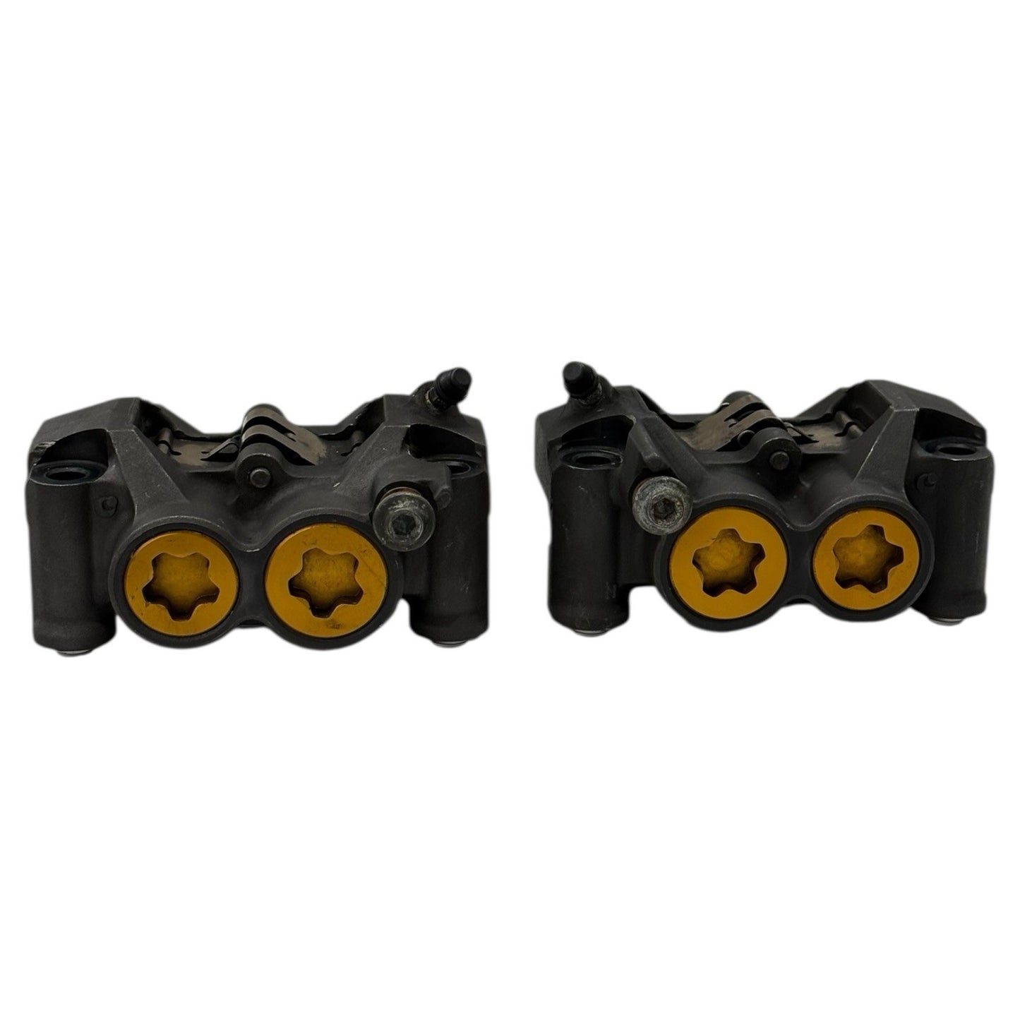 2003 - 2005 YAMAHA YZF R6 06-09 R6S FRONT BRAKE CALIPERS LEFT RIGHT GOLD STOCK